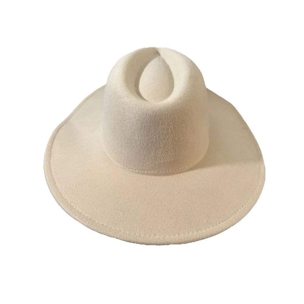 Women's belt hat hand-painted‎ beige